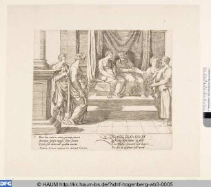 Psyche mit ihrem Vater und ihren Schwestern