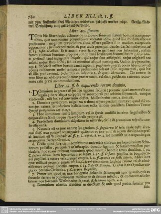 Liber 41. ff. de acquirendo rerum dominio
