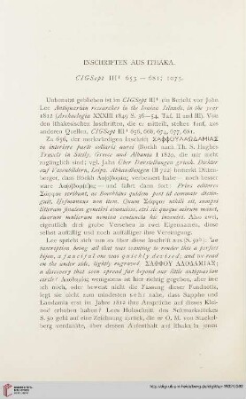 27: Inschriften aus Ithaka