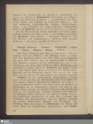 Bahnhof Westewitz - Nauhain - Töpelstraße - Ellenberg - Töpeln - Schweta - Masten - Döbeln