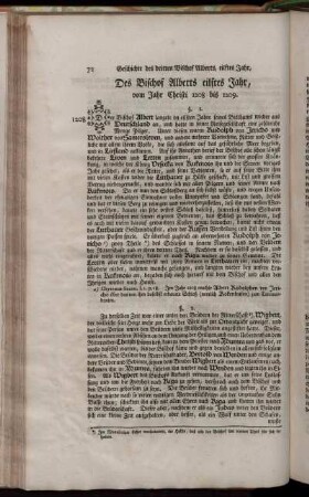 Des Bischof Alberts eilftes Jahr, vom Jahr Christi 1208 bis 1209.