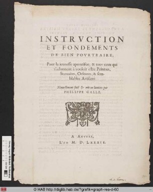 Instruction et fondements de bien pourtraire.
