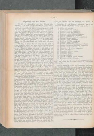 Orgeldienst vor 350 Jahren