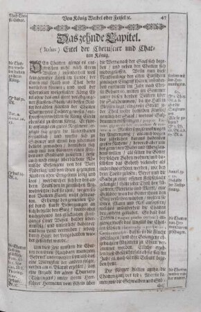 Das zehnde Capitel. (Italus) Eitel der Cheruscier und Chatten König.
