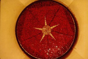 Marktkirche, Detmold, Innenansicht, Detail; farbig