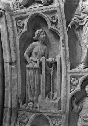 Nördliches Westportal — Rechte Archivolte — Die Samariterin am Brunnen