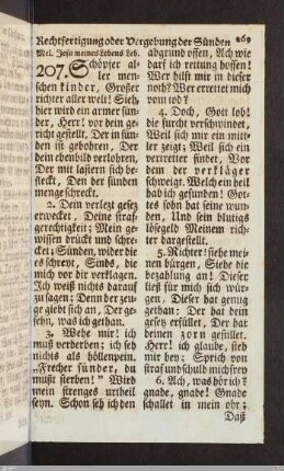Rechtfertigung oder Vergebung der Sünden.