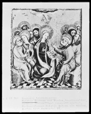 Passionsaltar — Innenseite des rechten Flügels — Ausgießung des Heiligen Geistes