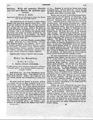 Anleitung, Gräser und grasartige Gewächse nach einer neuen Methode für Herbarien zuzubereiten / von D. H. Hoppe. - Regensburg : Brenck, 1819