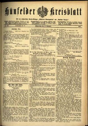 Ausgabe vom Donnerstag, den 19. Dezember 1912.