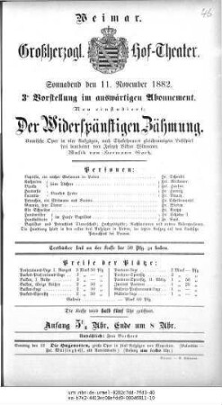 Der Widerspänstigen Zähmung