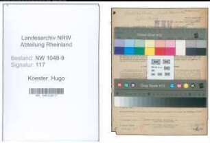 Entnazifizierung Hugo Koester , geb. 29.05.1903 (Ingenieur)