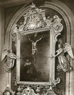 Christus am Kreuz mit Maria Magdalena