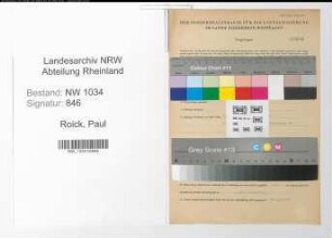 Entnazifizierung Paul Roick , geb. 15.01.1897 (Stabsfeldwebel)