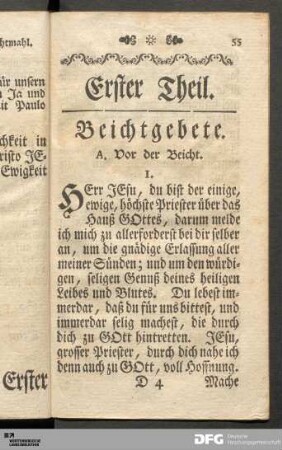 Vor der Beicht.