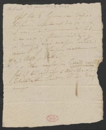 Brief an B. Schott's Söhne : 10.05.1820