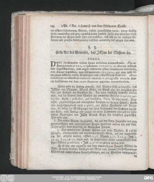 §. 3. Erste Art des Beweises, daß Jesus der Meßias sey.