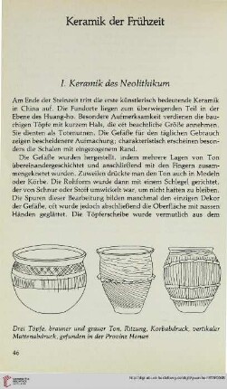 Keramik der Frühzeit