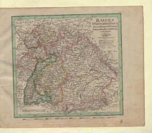 Baiern Würtemberg, Baden, Hessen-Darmstadt, Nassau, Hohenzollern, Hessen-Homburg und Frankfurt