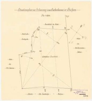 Kranken- und Siechenhaus, Brüssow Vorentwurf: Lageplan 1:500