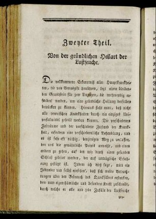Von der gründliche Heilart der Lustseuche.