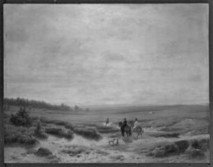 Reiter in weiter Landschaft