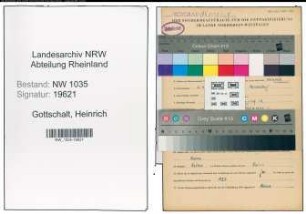 Entnazifizierung Heinrich Gottschalt , geb. 16.04.1895 (Schmied)