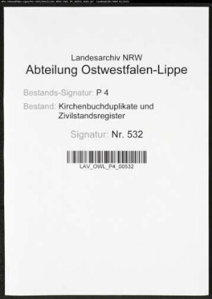 Kirchenbuchduplikat der evangelisch-lutherischen Stadt- und Landgemeinde St.Petri, Kreis Soest (GHT 1858). (Gemeinde: Evangelisch-Lutherische Stadt- und Landgemeinde St.Petri)