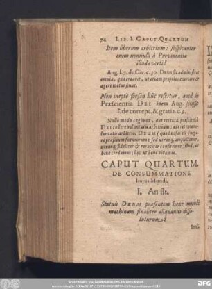 Caput Quartum. De Consummatione huius Mundi.
