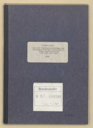 "Verzeichnis der der Treuhandverwaltung bekannt gewordenen Restitutionen von 1945 bis 1962": Restitutionen an die Jewish Restitution Successor Organization (JRSO)