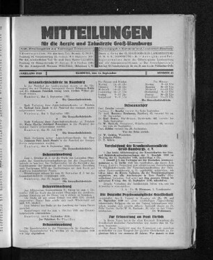 Jahrgang 1930, Hamburg, den 14. September, Nummer 37