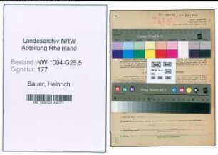 Entnazifizierung Heinrich Bauer , geb. 14.05.1898 (Installateur)