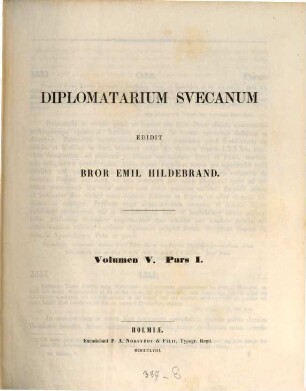 Svenskt diplomatarium, 5,1. Åren 1341 - 1347 ; 1