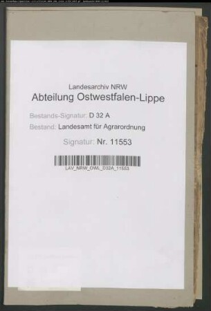 Schwaney und Buke, Krs. Paderborn. Servitutenbefreiung