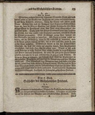 Das 7. Buch. Geschichte des Westphälischen Friedens.