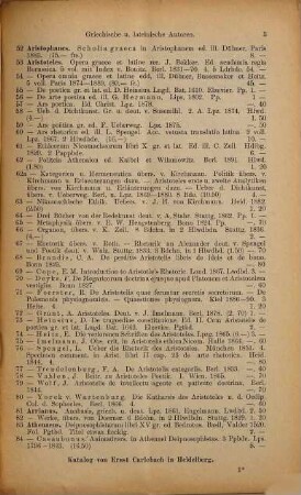 Antiquarisches Bücherverzeichnis. 221. 1897