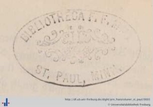 [Provenienz]: Franziskanerresidenz St. Paul, Minn.