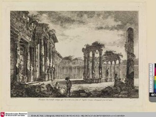 [Ansicht des Macellum di Pozzuoli cd. Tempio di Serapide; Ansicht des Marktes von Pozzuoli, des sog. Tempels des Serapis]