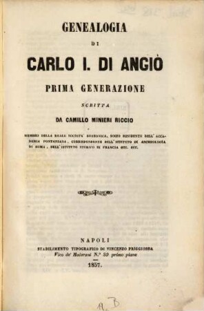 Genealogia di Carlo I. di Angiò
