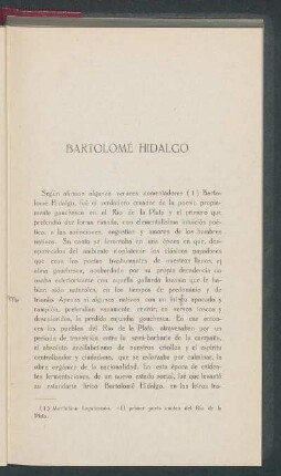 Bartolomé Hidalgo