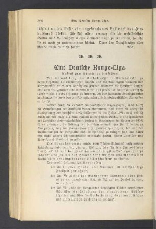Eine Deutsche Kongo-Liga