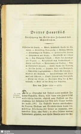 Drittes Hauptstück. Fortsetzung der Geschichte Johanns des Schrecklichen