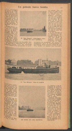 Un potente barco bomba