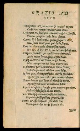 Oratio Ad Deum.