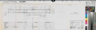 Gronau (Gronau) Tiefgarage mit Zivilschutzteil - Vorentwurf Schnitt C-D 1969 1 : 100 29 x 92 Pause (Sudan und Hahm, Osnabrück) Regierung Münster Nr. 34092