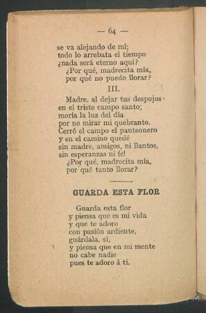 Guarda esta flor