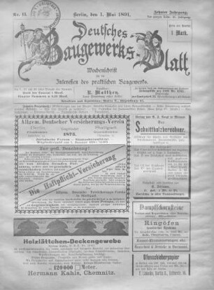 51. Jahrgang, Nr. 13.