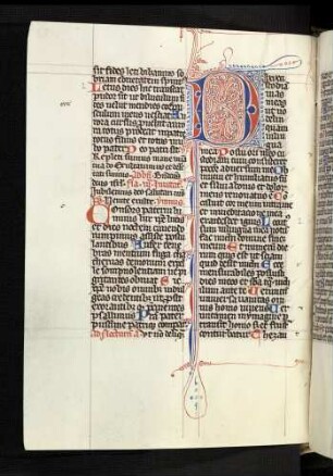 Zierinitiale (Psalm 39): D(ixi custadiam vias meas)