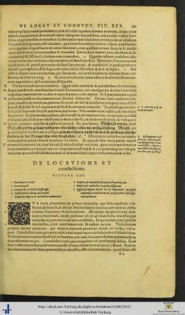 Titulus XXV. De Locatione et Conductione.