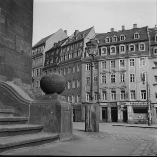 Neumarkt : Dresden, Neumarkt, Blick von der Frauenkirche zu den Wohnhäusern an der Ostseite